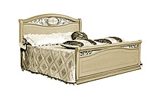 <b> Siena avorio</b> -  <b>"Ferro"</b> 160x200<br><b> Siena avorio</b> -  <b>"Ferro"</b> 180x200